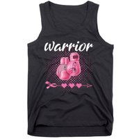 Breast Cancer Awareness Pink Boxing Gloves Warrior Tank Top