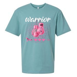 Breast Cancer Awareness Pink Boxing Gloves Warrior Sueded Cloud Jersey T-Shirt