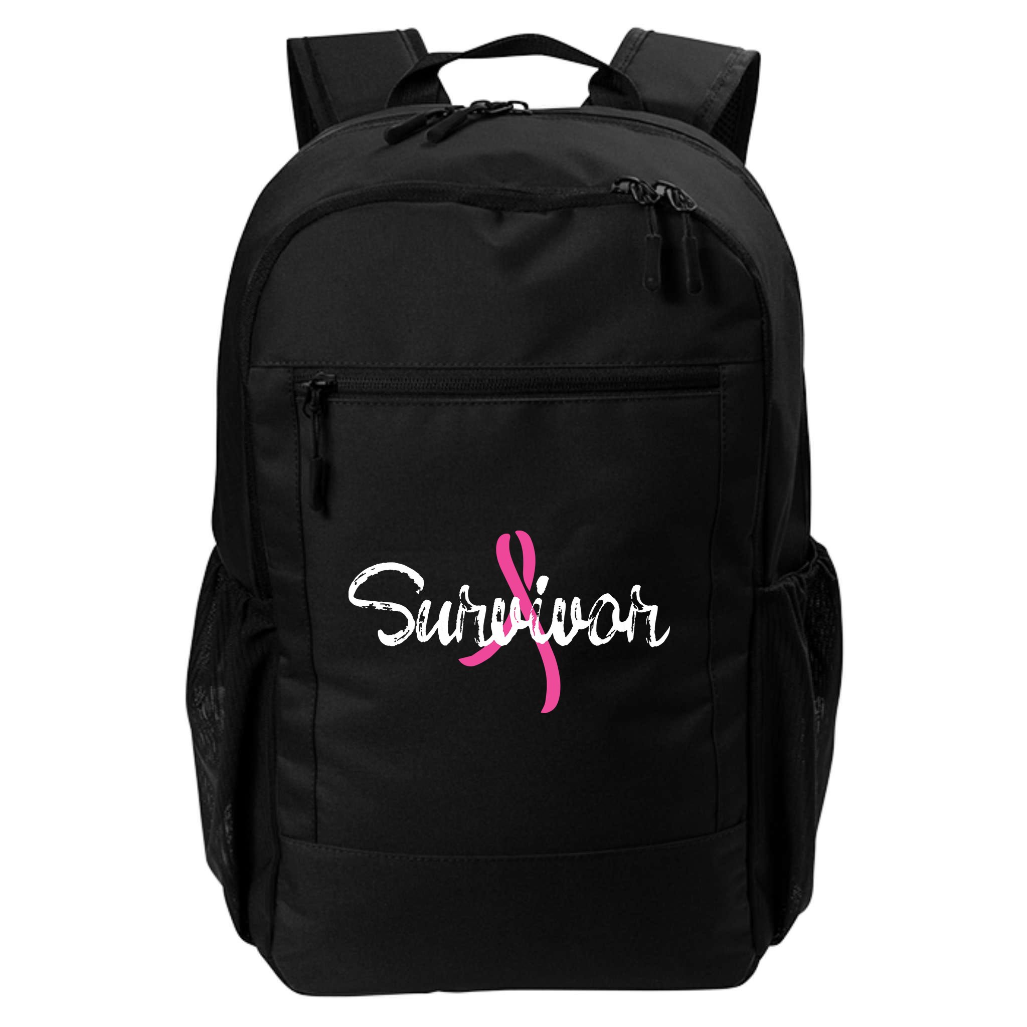 Breast Cancer Awareness Survivor Pink Ribbon Gift Backpack