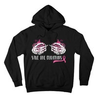 Breast Cancer Awareness Save The Pumpkins Halloween Costume Hoodie