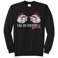 Breast Cancer Awareness Save The Pumpkins Halloween Costume Sweatshirt