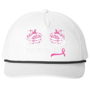 Breast Cancer Awareness Save The Pumpkins Halloween Costume Snapback Five-Panel Rope Hat