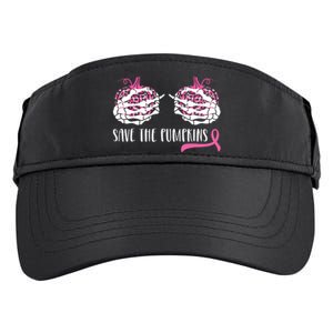 Breast Cancer Awareness Save The Pumpkins Halloween Costume Adult Drive Performance Visor