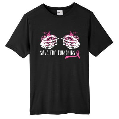 Breast Cancer Awareness Save The Pumpkins Halloween Costume Tall Fusion ChromaSoft Performance T-Shirt