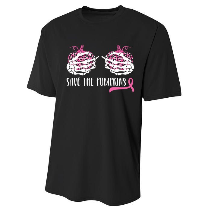 Breast Cancer Awareness Save The Pumpkins Halloween Costume Performance Sprint T-Shirt