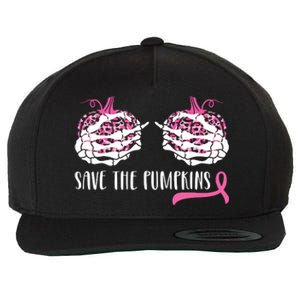 Breast Cancer Awareness Save The Pumpkins Halloween Costume Wool Snapback Cap