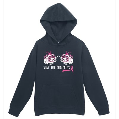 Breast Cancer Awareness Save The Pumpkins Halloween Costume Urban Pullover Hoodie