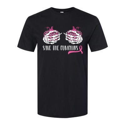 Breast Cancer Awareness Save The Pumpkins Halloween Costume Softstyle® CVC T-Shirt