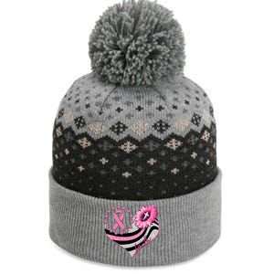 Breast Cancer Awareness Faith The Baniff Cuffed Pom Beanie