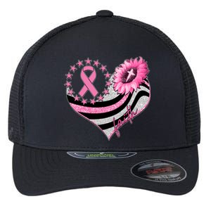 Breast Cancer Awareness Faith Flexfit Unipanel Trucker Cap