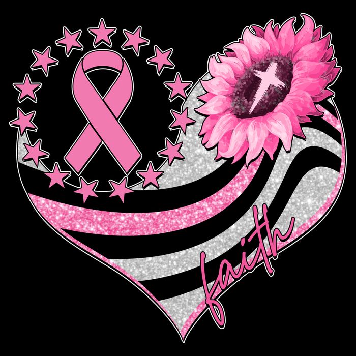 Breast Cancer Awareness Faith Cooling Performance Crew T-Shirt