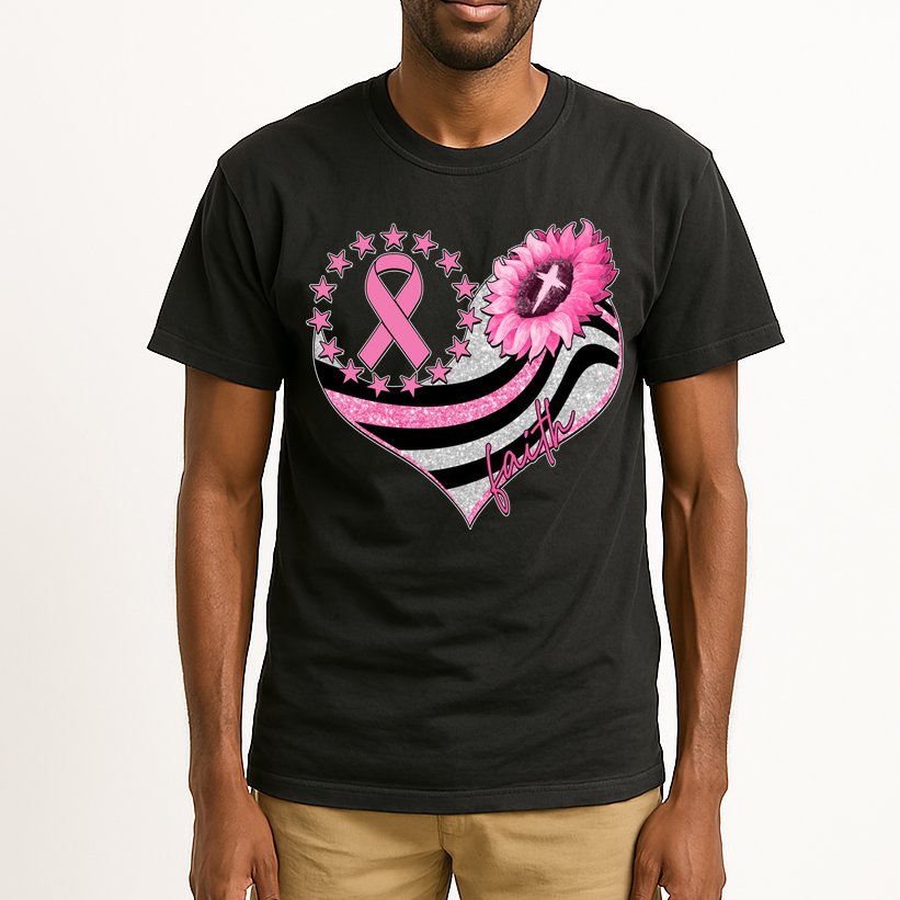 Breast Cancer Awareness Faith Tall T-Shirt