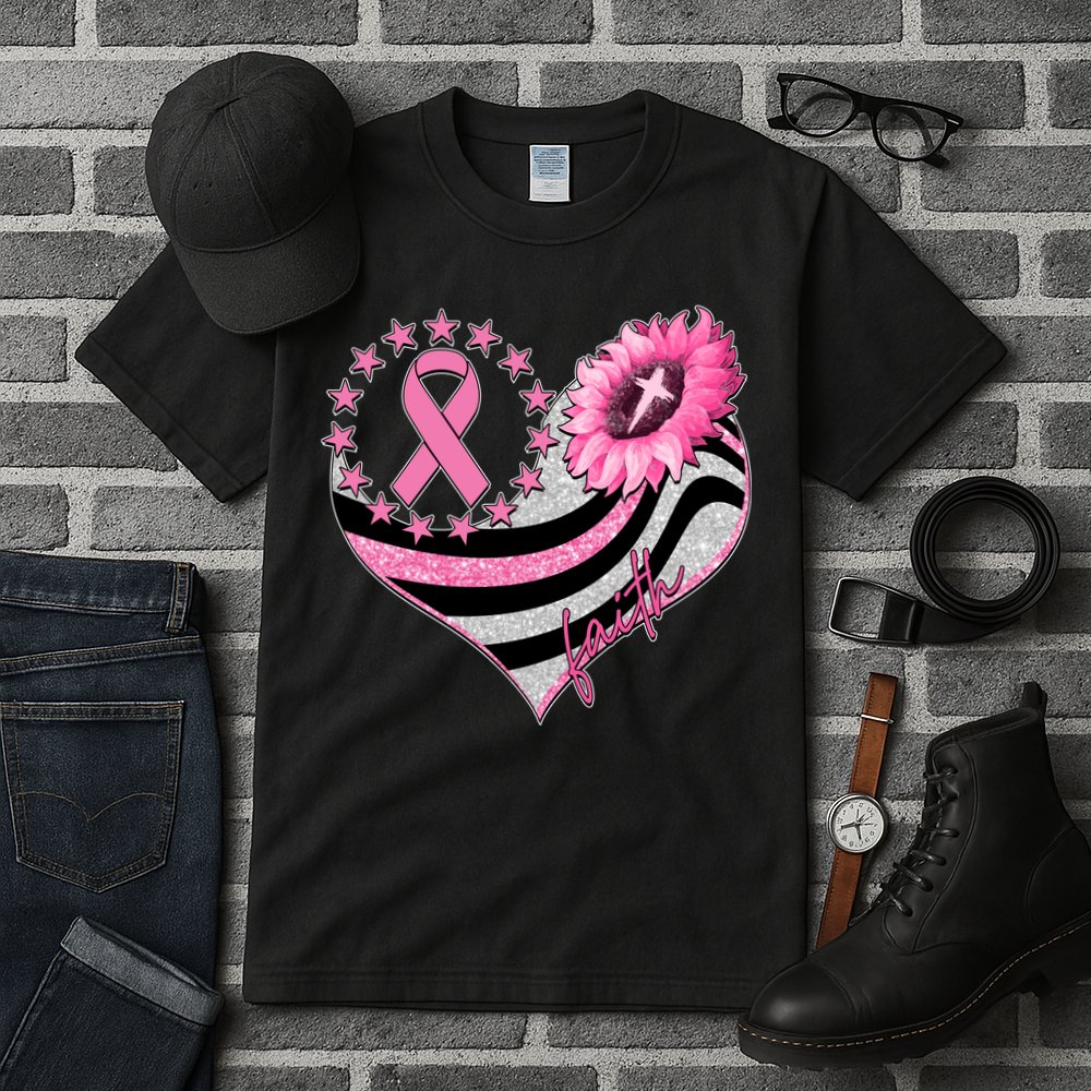 Breast Cancer Awareness Faith Tall T-Shirt