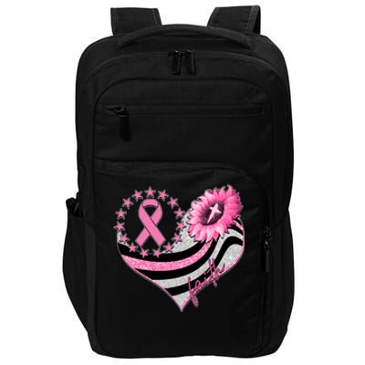 Breast Cancer Awareness Faith Impact Tech Backpack