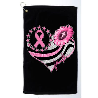 Breast Cancer Awareness Faith Golf Towel