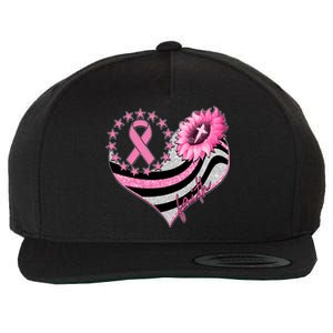 Breast Cancer Awareness Faith Wool Snapback Cap