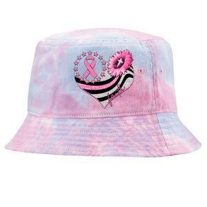 Breast Cancer Awareness Faith Tie-Dyed Bucket Hat