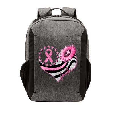 Breast Cancer Awareness Faith Vector Backpack