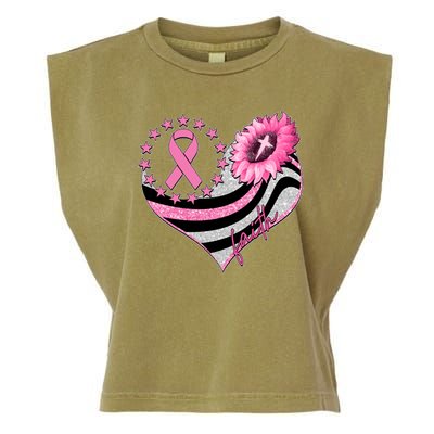 Breast Cancer Awareness Faith Garment-Dyed Women's Muscle Tee