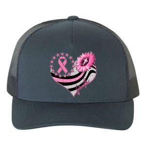 Breast Cancer Awareness Faith Yupoong Adult 5-Panel Trucker Hat