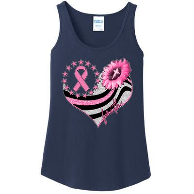 Breast Cancer Awareness Faith Ladies Essential Tank