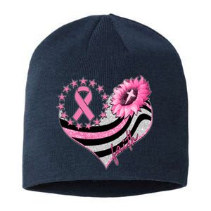 Breast Cancer Awareness Faith Sustainable Beanie