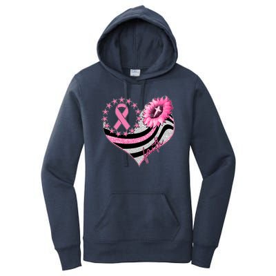 Breast Cancer Awareness Faith Women's Pullover Hoodie