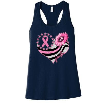 Breast Cancer Awareness Faith Women's Racerback Tank