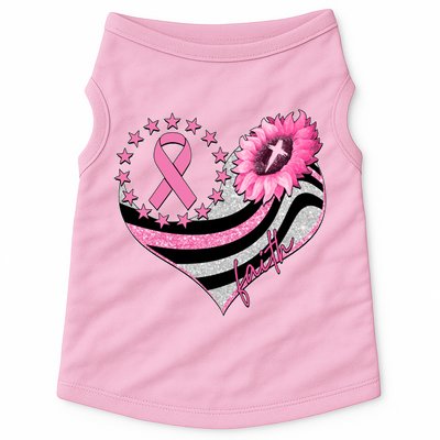 Breast Cancer Awareness Faith Doggie Tank