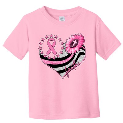 Breast Cancer Awareness Faith Toddler T-Shirt