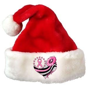 Breast Cancer Awareness Faith Premium Christmas Santa Hat