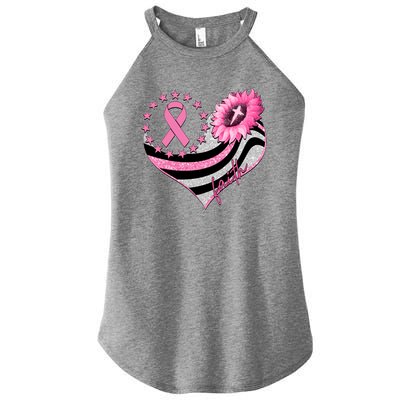 Breast Cancer Awareness Faith Women's Perfect Tri Rocker Tank