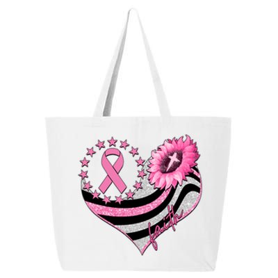 Breast Cancer Awareness Faith 25L Jumbo Tote