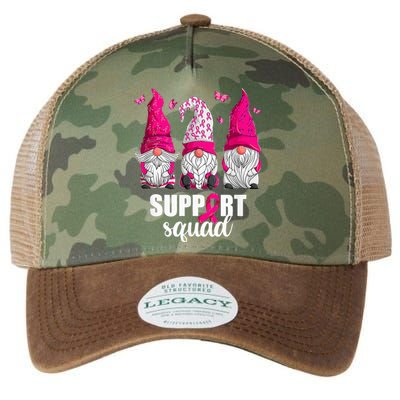 Breast Cancer Awareness For Women Gnomes Support Squad Legacy Tie Dye Trucker Hat