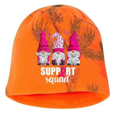 Breast Cancer Awareness For Women Gnomes Support Squad Kati - Camo Knit Beanie