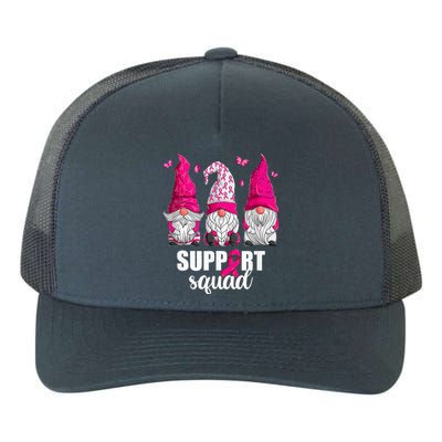 Breast Cancer Awareness For Women Gnomes Support Squad Yupoong Adult 5-Panel Trucker Hat