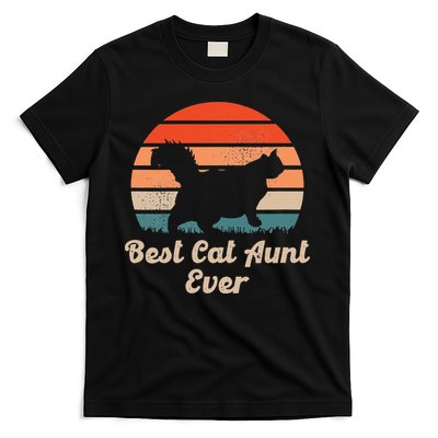 Best Cat Aunt Ever Auntie and Cats T-Shirt