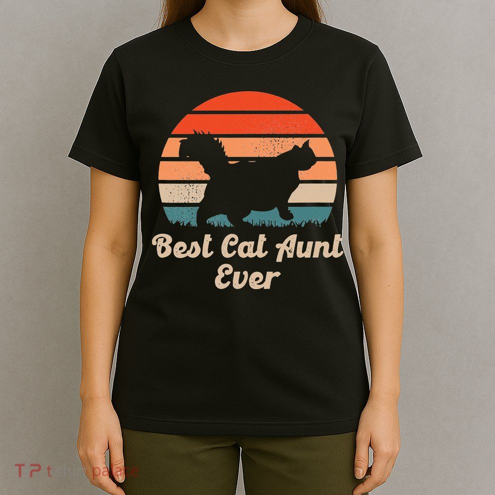Best Cat Aunt Ever Auntie and Cats T-Shirt