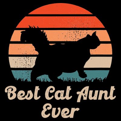 Best Cat Aunt Ever Auntie and Cats T-Shirt