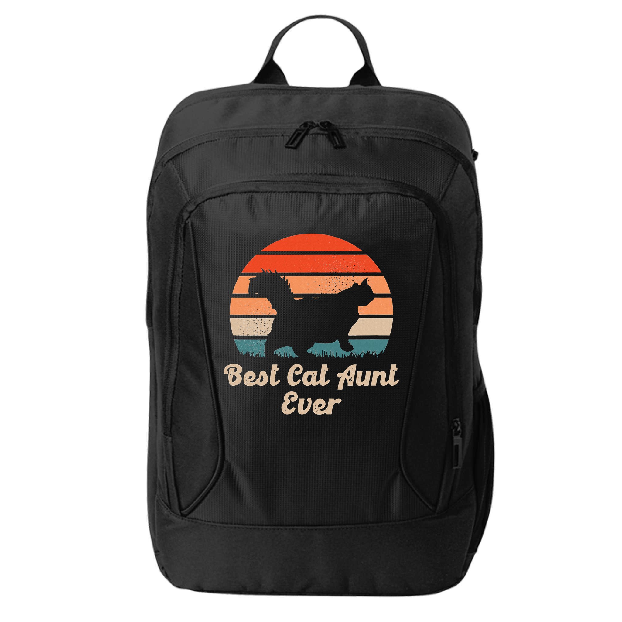 Best Cat Aunt Ever Auntie and Cats City Backpack