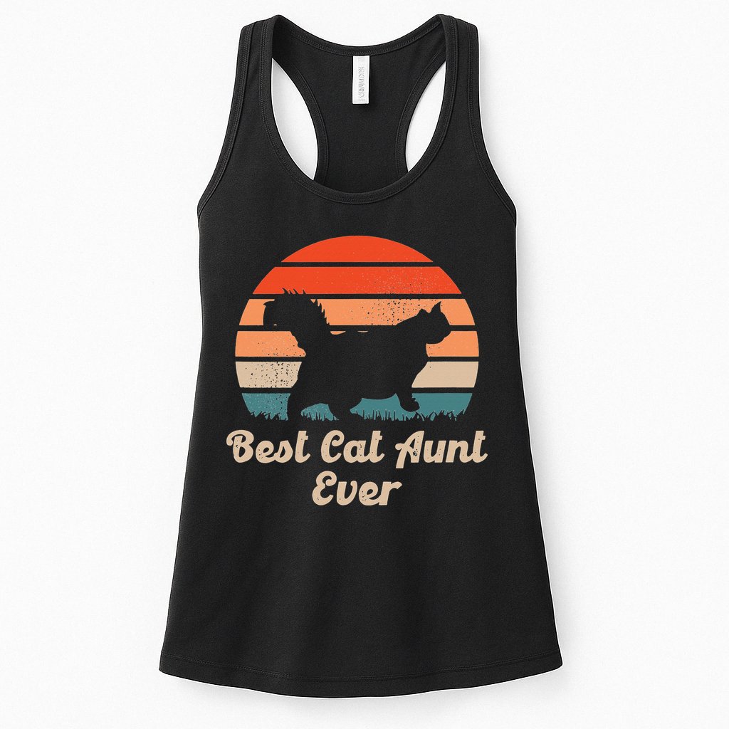 Best Cat Aunt Ever Auntie and Cats Womens Tank Top