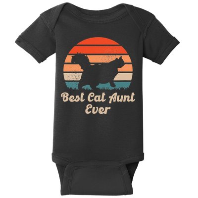 Best Cat Aunt Ever Auntie and Cats Baby Bodysuit