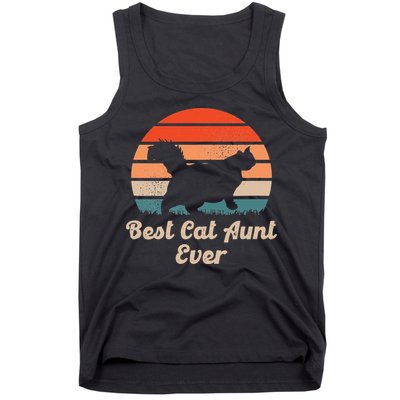 Best Cat Aunt Ever Auntie and Cats Tank Top