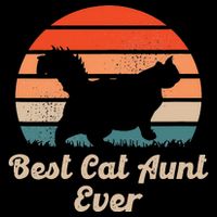 Best Cat Aunt Ever Auntie and Cats Wool Snapback Cap