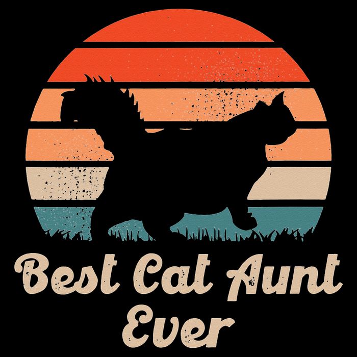 Best Cat Aunt Ever Auntie and Cats Wool Snapback Cap