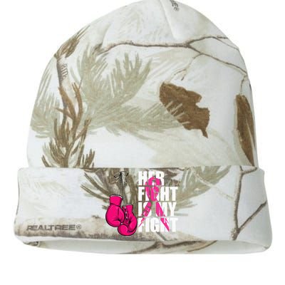 Breast Cancer Awareness Husband Support Squad Kati Licensed 12" Camo Beanie