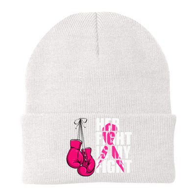 Breast Cancer Awareness Husband Support Squad Knit Cap Winter Beanie