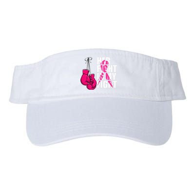 Breast Cancer Awareness Husband Support Squad Valucap Bio-Washed Visor