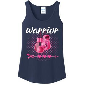 Breast Cancer Awareness Pink Boxing Gloves Warrior Ladies Essential Tank