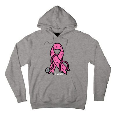 Breast Cancer Awareness Ribbon Nurse Tall Hoodie